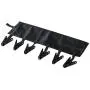 BESTonZON Cloth Hanger Rack Portable Folding Travel Laundry Drying Clothespins Clips (Black)