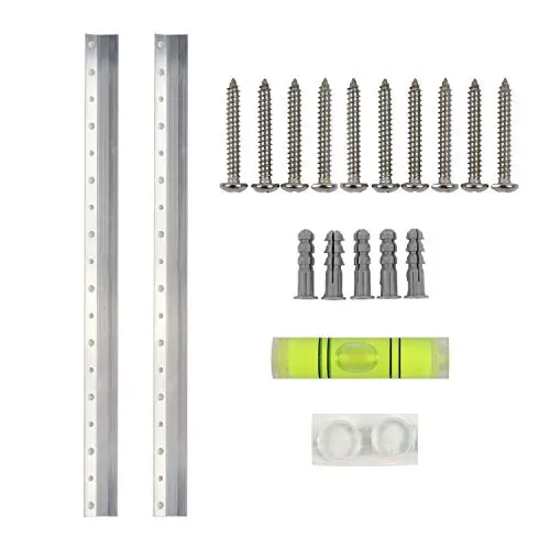 Houseables French Cleat, Heavy Duty Picture Hangers, 18 Inch, 1 Pair