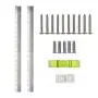 Houseables French Cleat, Heavy Duty Picture Hangers, 18 Inch, 1 Pair, Silver, Aluminum, Large, Mirror Hanger, Wall Mount, Mounting Hardware, Brackets, Z Bar, for Frames, Mirrors, Framing, Whiteboard Houseables French Cleat, Heavy Duty Picture Hangers, 18 Inch, 1 Pair, Silver, Aluminum, Large, Mirror Hanger, Wall Mount, Mounting Hardware, Brackets, Z Bar, for Frames, Mirrors, Framing, Whiteboard