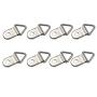 Comdox 100 Pack Picture Hangers Triangle Ring Picture Frame Hanger with Screws