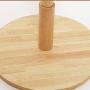 Coat Rack Hanger Vertical Single Pole Clothes Rack, Reddish Brown, Wood Color, White, Black, 39cm39cm177cm Haiming (Color : White)