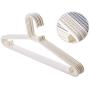 20 Non-Slip Plastic Clothes Hangers for Adults,White