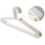 20 Non-Slip Plastic Clothes Hangers for Adults,White 20 Non-Slip Plastic Clothes Hangers for Adults,White