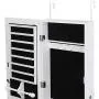 JungleA Jewelry Lockable Armoire Mirrored Wall/Door Mounted Jewelry Organizer Storage Boxes Lockable with Full Dressing Mirror