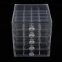 CUTICATE Transparent Jewelry Storage Organizer Container Acrylic Boxes with 100 Grids for Sorting Earrings, Rings, Beads and Other Mini Goods