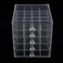 CUTICATE Transparent Jewelry Storage Organizer Container Acrylic Boxes with 100 Grids for Sorting Earrings, Rings, Beads and Other Mini Goods