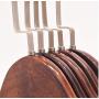 5pcs Retro Solid Wood Clothes Hanger Wooden Pants Rack Anti-Skid Household Adult Clothes Support
