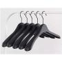Black Thick Wide Shoulder Plastic Clothes Hanger for Coats Jacket and Fur (10 Pieces/Lot)