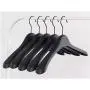 Black Thick Wide Shoulder Plastic Clothes Hanger for Coats Jacket and Fur (10 Pieces/Lot)