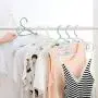 Yuqianjin 40 Pack Plastic Suit Hangers - Clothes Space Saving Clothes Hangers with Hook(40 Pack)