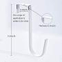 Over Door Hook White - Soft Rubber Surface Design to Prevent Article Scratches,Single Door Hook for Bathroom,Kitchen,Bedroom,Cubicle,Shower Room Hanging Towel,Clothes,Pants,Shoe Bag,Coat (4pack)
