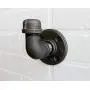 Industrial Pipe Hooks Wall Art, Steampunk black pipe coat hook, towel hook, industrial hook, rustic coat rack, hanger, entryway hat hook Industrial Pipe Hooks Wall Art, Steampunk black pipe coat hook, towel hook, industrial hook, rustic coat rack, hanger, entryway hat hook