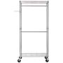 TimmyHouse Closet Organizer Garment Rack Clothes Hanger Home Shelf Heavy Duty Chrome