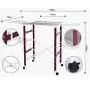 AWZSDF Folding Clothes Hanger - Multi-Function Stainless Steel Mobile Folding Drying Rack Large Capacity Floor Drying Rack 17380110 cm,D