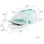 Panasonic Contoured Stainless Steel Soleplate, Vertical, Auto Shut Off, Power Base and Carrying/Storage Case – NI-L70SRW Cordless 1500W Steam/Dry Iron, standart, Green/White
