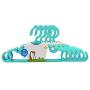 shlutesoy 5Pcs Kids Clothes Hangers Baby Trouser Coat Bar Drying Rack Plastic Hangers - Green