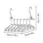 HJYPYJ Magic Hanger,6 in 1 Multifunctional Hangers,Multi-Layer Folding Hangers,Space-Saving Organizer Hanger Not Easily Deformed/As Shown / 34x33x28cm