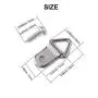 EDCarrying 100 Pack Heavy Duty Triangle Ring Picture Hangers with Screws Single Hole EDC-02