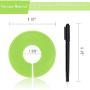 Caydo 64 Pieces 8 Colors Clothing Size Dividers Round Hangers Closet Dividers, Size Series XXS to XXXL and Blank with Marker Pen