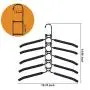 YiSeyruo Clothes Hangers Space Saving: 5 in 1 Multi Layer Eva Sponge Non Slip Heavy Duty Clothes Hangers Closet Organizers and Storage for Suit Coat Skirt T-Shirt Pants