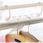 10Pc Space Saving Hanger Plastic Cloth Hanger Hook Multipurpose Magic Clothes Hanger with Hook Closet Storage Organizer