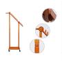 Angels home Coat Stand Clothes Stand Hat Coat Rack Floor Hanger Hall Clothes Tree Floor Organiser Hanger Hooks Shelf Hat Storage Rack Wooden (Color : Brown)