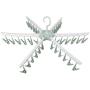 Swivel Hook Plastic 36 Pegs Drying Rack Clothes Hanger for Underwear Socks Gloves (Green)