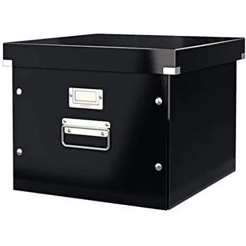 Leitz Click & Store Stackable A4 Suspension File Storage Boxes | Black Leitz Click & Store Stackable A4 Suspension File Storage Boxes | Black