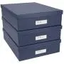 Bigso Oskar Fiberboard Label Frame Document Letter Box, 3.3 x 10.2 x 13.8 in, Dark Blue Bigso Oskar Fiberboard Label Frame Document Letter Box, 3.3 x 10.2 x 13.8 in, Dark Blue