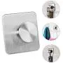 WskLinft Clothes Hook, 1/4Pcs Stainless Steel Wall Mount Hook Clothes Scarf Hat Storage Hanger Holder Four
