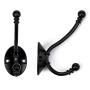 Coat Hooks, Upgrade Version Wall Mounted Hooks Heavy Duty Utility Hooks with Screws Cup Hooks Retro Double Hooks