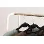 IRIS Metal Garment Rack with Wood Shelf, White and Light Brown IRIS Metal Garment Rack with Wood Shelf, White and Light Brown