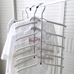 Yvetti Clothes Hangers Multi-Layer Wall Mount Space Saving Trousers Jeans Scarf Hanging for Closet Wardrobe Closet Organization