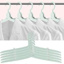 Yosooo Multi-Functional Mini Folding Clothes Hanger Portable Travel Artifact Plastic Drying Rack(5PCS Green)