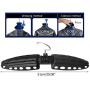 MJL Foldable Wetsuit Hanger Dries Fast Gear Hanger Travel Coat Clothes Hanger Black