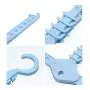 POZILAN 2 Pack Magic Clothes Hangers Space Saving - Collapsible Closet Organizer 360 Degree Wardrobe Rack, Foldable Hanger for Clothes, Belts (Light Blue) POZILAN 2 Pack Magic Clothes Hangers Space Saving - Collapsible Closet Organizer 360 Degree Wardrobe Rack, Foldable Hanger for Clothes, Belts (Light Blue)