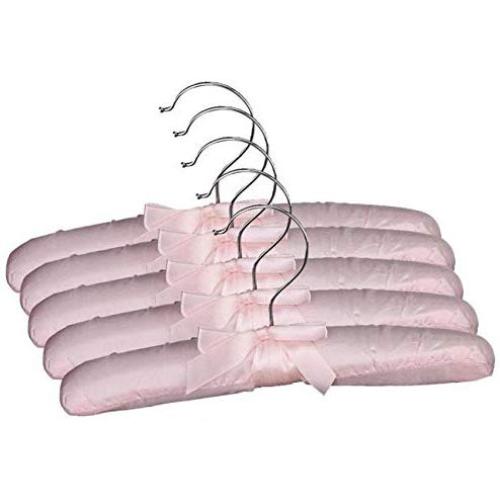 10pcs Practical Sponge Padded Satin Hangers Clothes Racks Clothes Hangers Garment Hanger Clothes Hanger