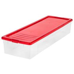 IRIS 30" Gift Wrap Storage Box, Red