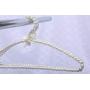 White Faux Pearl Bow Clothes Hangers Hook Rack for Adults 39cm