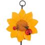 MonkeyJack EU Fashion Daisy Flower Wall Hook Hanger Clothes/Coat/Towel Storage Holder for Kitchen/Bath - Yellow, 14x8cm