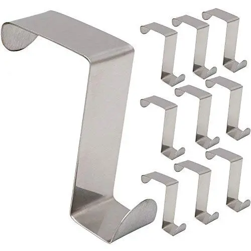 Tresbro Metal Over The Door Hook Z Shaped Clothes Hangers for Bathroom Kitchen Office 10 Pcs Tresbro Metal Over The Door Hook Z Shaped Clothes Hangers for Bathroom Kitchen Office 10 Pcs