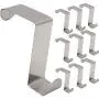 Tresbro Metal Over The Door Hook Z Shaped Clothes Hangers for Bathroom Kitchen Office 10 Pcs Tresbro Metal Over The Door Hook Z Shaped Clothes Hangers for Bathroom Kitchen Office 10 Pcs