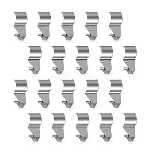 Vinyl Siding Hooks, Vinyl Siding Hangers, 20 Pack Stainless Steel Heavy Duty Vinyl Siding Hooks Vinyl Siding Clips Low Profile Siding Hooks for Hanging Outdoor Decorations Home Decor