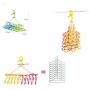 HOMEGIFT Foldable Clothes Hanger 10 in 1 (Children and Adult) (Pink+Yellow, Children)