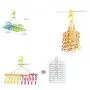 HOMEGIFT Foldable Clothes Hanger 10 in 1 (Children and Adult) (Pink+Yellow, Children)