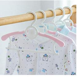 15PCS Kids Stretchable Plastic Clothes Hanger Durable Simple Baby Coat Hanger Random Color