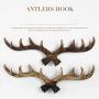 KONVINIT Deer Antlers Wall Hooks Antique Clothes Hanger Rack, Rustic, Decorative Gift, Home, Livingroom Decor