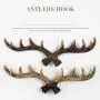 KONVINIT Deer Antlers Wall Hooks Antique Clothes Hanger Rack, Rustic, Decorative Gift, Home, Livingroom Decor KONVINIT Deer Antlers Wall Hooks Antique Clothes Hanger Rack, Rustic, Decorative Gift, Home, Livingroom Decor