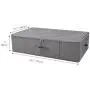 iwill CREATE PRO Under Bed Storage Containers, Underbed Shoe Storage Organizer Boxes with Lids, Blankets, Cloth Storage Bins. Dark Gray iwill CREATE PRO Under Bed Storage Containers, Underbed Shoe Storage Organizer Boxes with Lids, Blankets, Cloth Storage Bins. Dark Gray