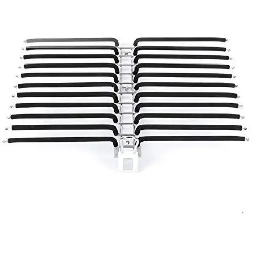 LUANT Pull Out Closet Pants Hanger Bar Clothes Organizers with 22 Arms for Space Saving and Storage, 24-2/5" x 18"